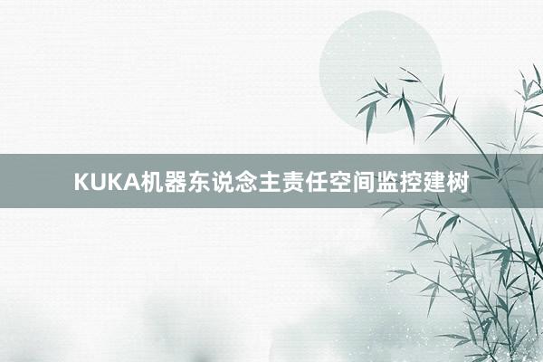 KUKA机器东说念主责任空间监控建树