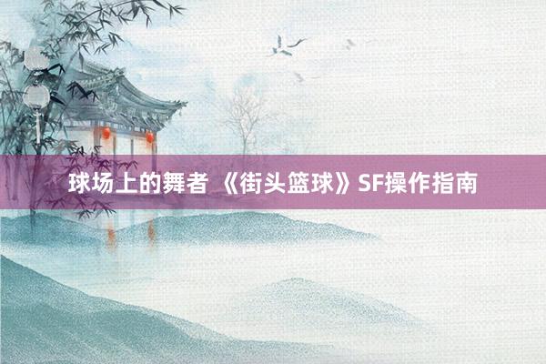 球场上的舞者 《街头篮球》SF操作指南