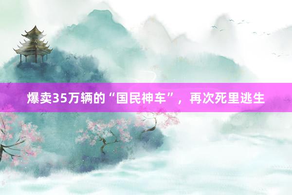 爆卖35万辆的“国民神车”，再次死里逃生